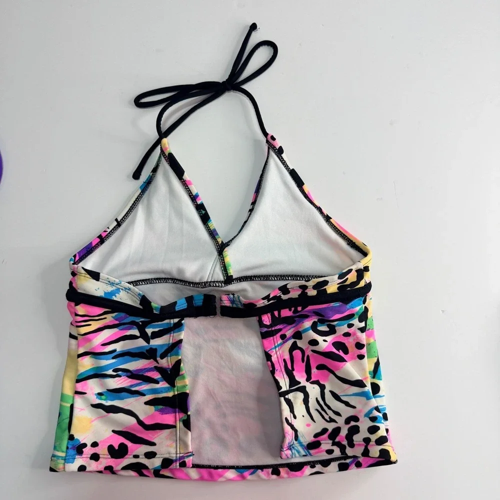 Girls Outfit 8 Justice‎ Swim Tankini Top Cat & Jack Denim Shorts Summer Bundle/4